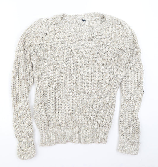 Blonde + Blonde Womens Beige   Pullover Jumper Size 8