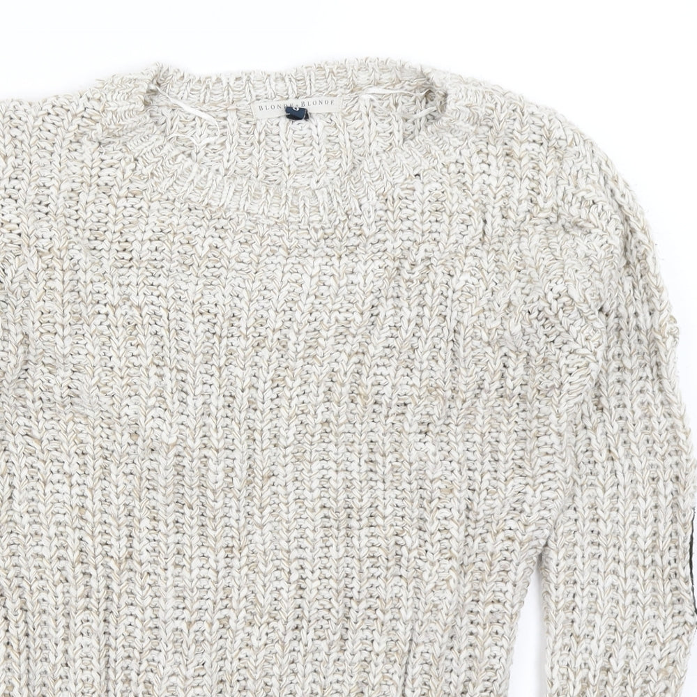 Blonde + Blonde Womens Beige   Pullover Jumper Size 8