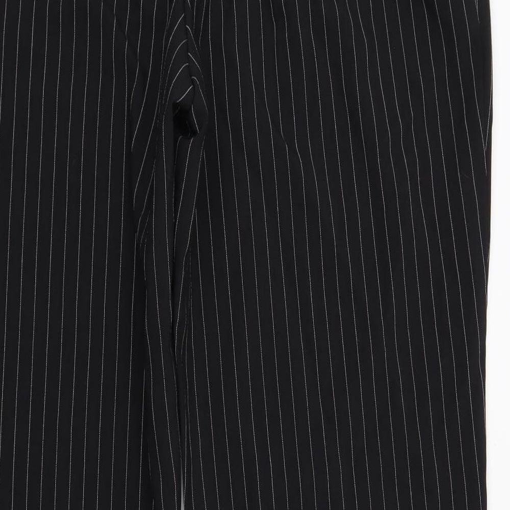 Kit Womens Black Striped  Trousers  Size 20 L29 in