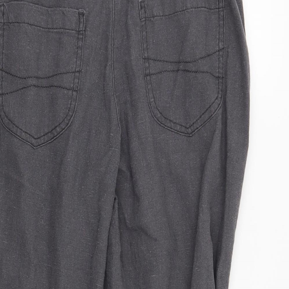 Papaya Womens Grey   Trousers  Size 12 L20 in