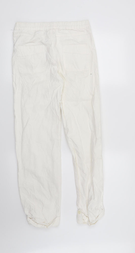 Preworn Womens White   Trousers  Size 28 in L28 in