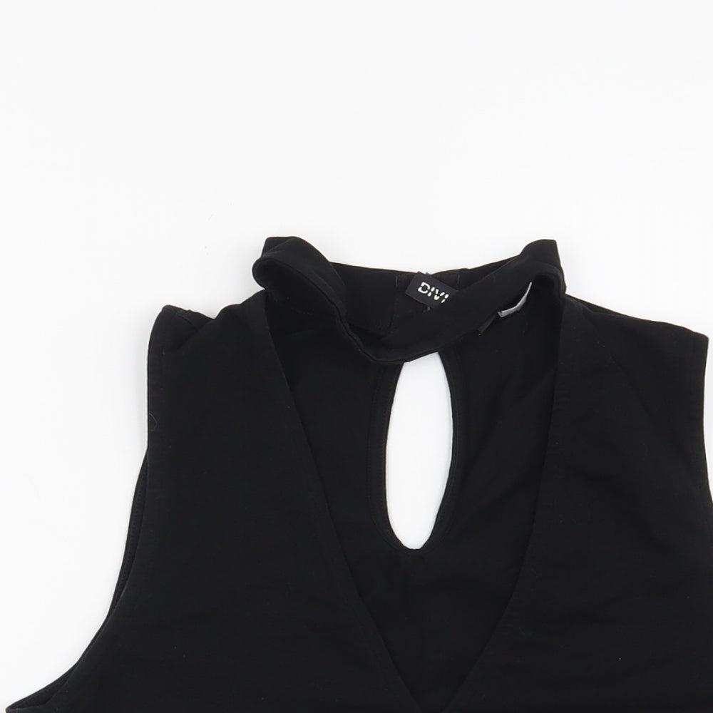 H&M Womens Black   Basic Blouse Size M