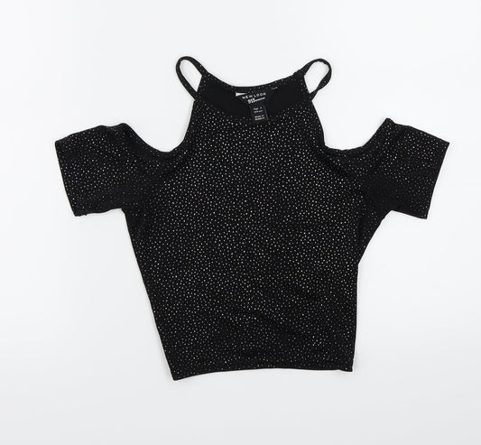 Newlook Girls Black   Basic T-Shirt Size 9 Years