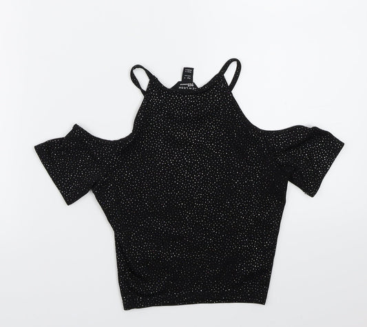 Newlook Girls Black   Basic T-Shirt Size 9 Years