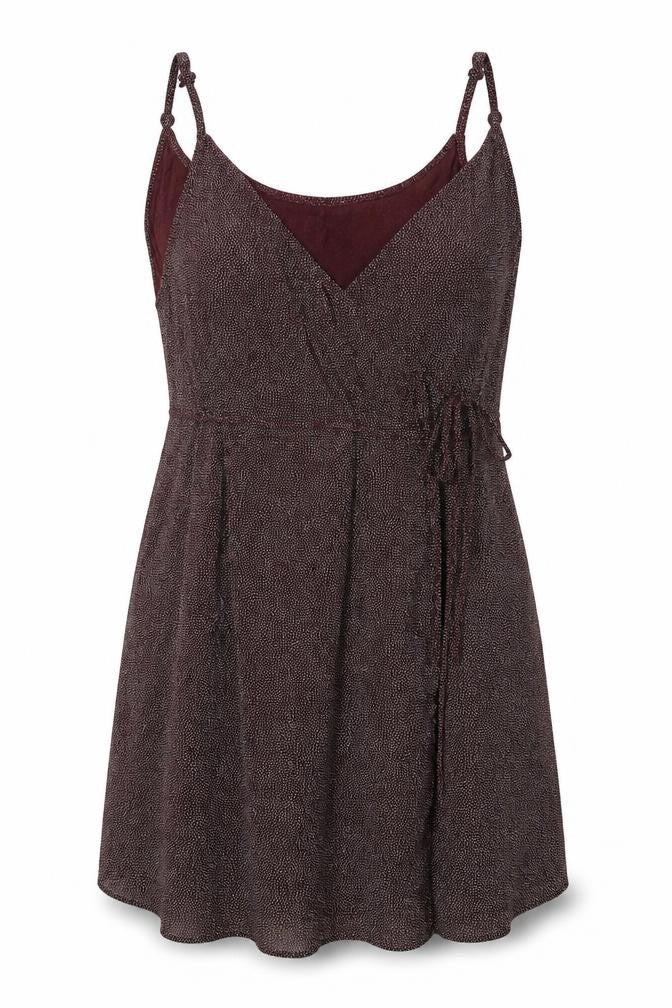 H&M Womens Purple Polka Dot Rayon A-Line  Size L