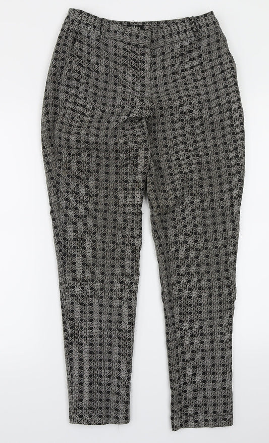Oasis Womens Black   Trousers  Size 8 L27 in