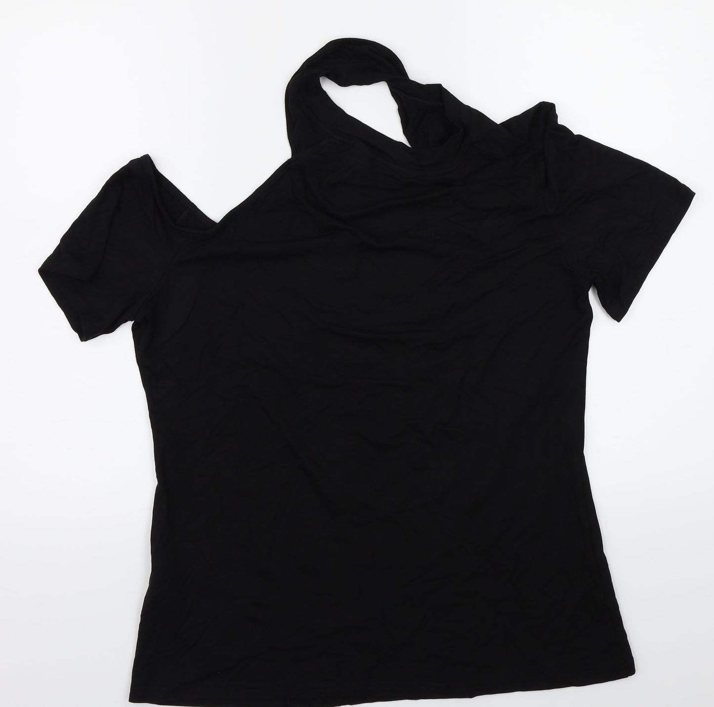 Preworn Womens Black   Basic T-Shirt Size XL