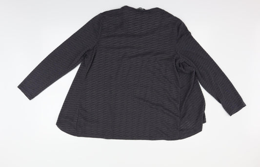 Bonmarché Womens Grey   Pullover Jumper Size 14