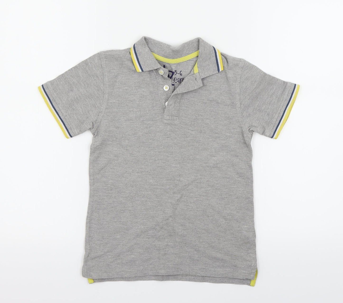 Debehams Girls Grey   Basic T-Shirt Size 5-6 Years