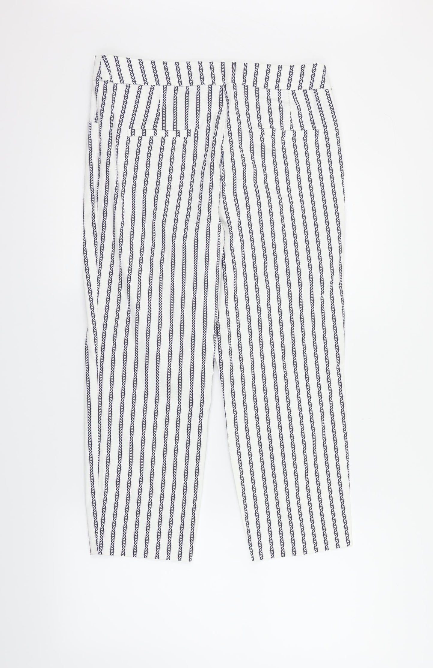 Tu Woman Womens White   Trousers  Size 12 L25 in