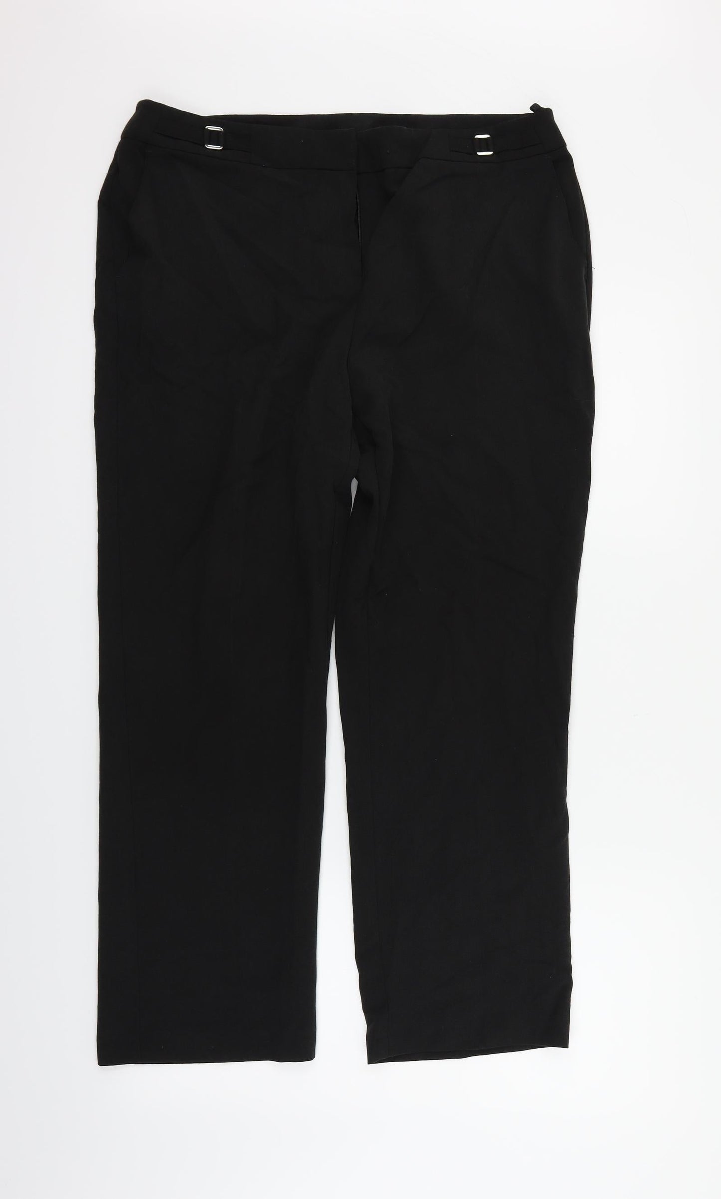 BHS Womens Black   Trousers  Size 14 L29 in