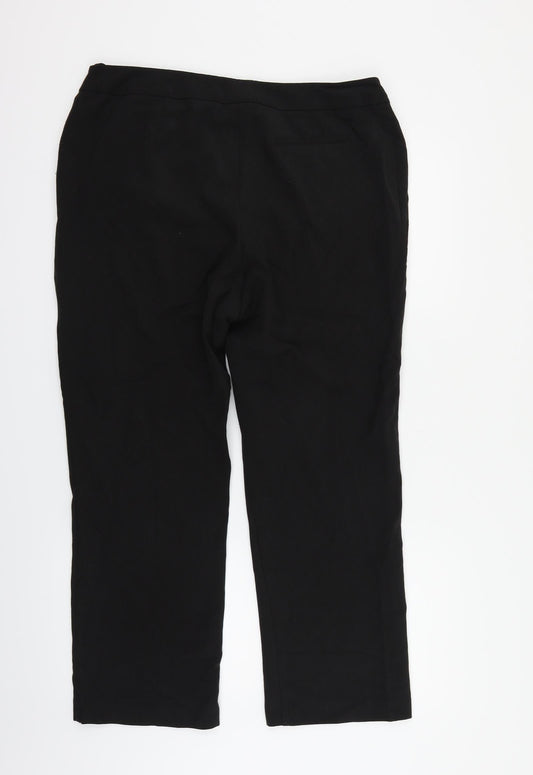 BHS Womens Black   Trousers  Size 14 L29 in