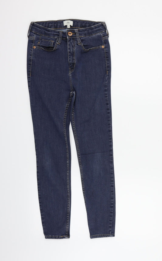 River Island Womens Brown   Straight Jeans Size 8 L26 in