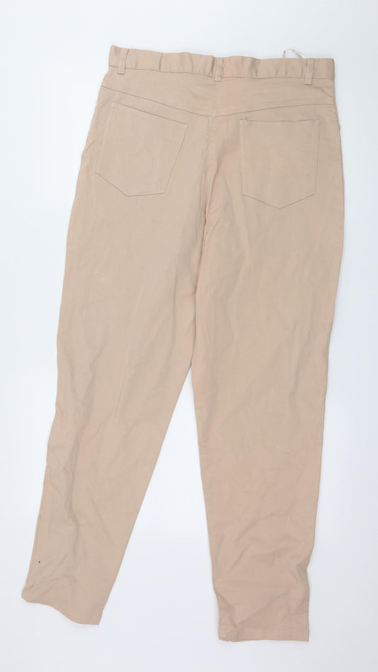 Preworn Womens Beige  Denim Skinny Jeans Size 34 in L28 in