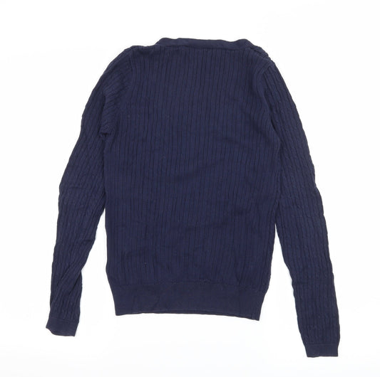 New Look Womens Blue  Knit Pullover Jumper Size 10