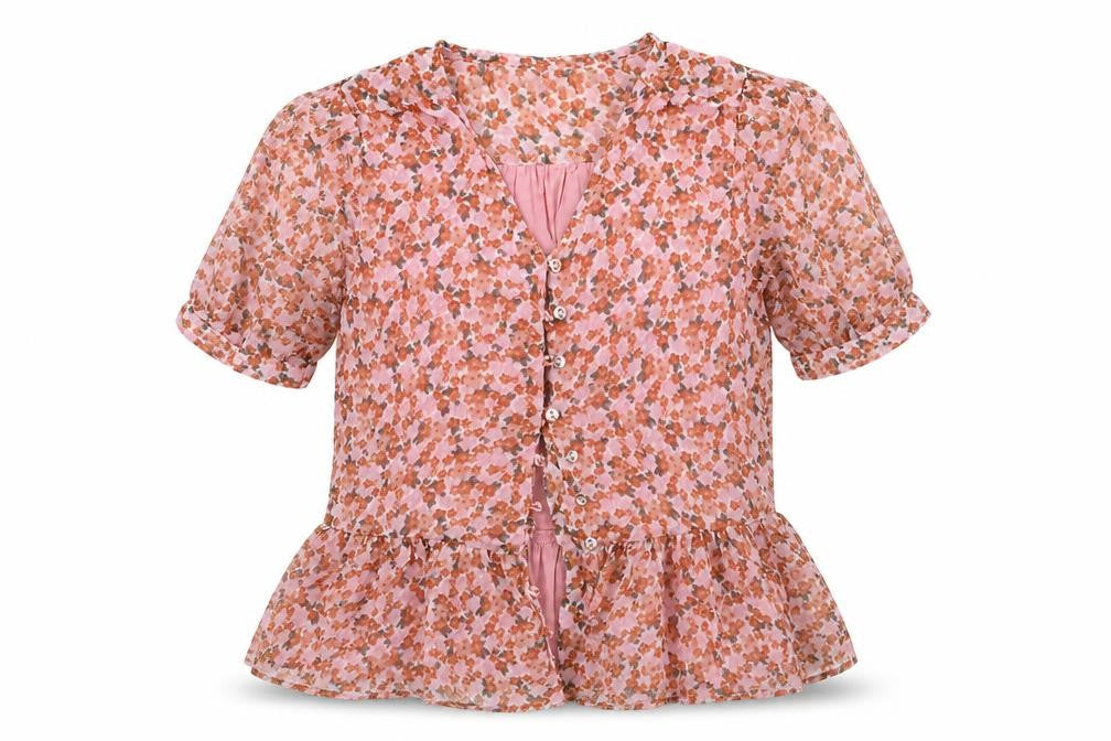Next  Girls Pink Floral  A-Line  Size 11 Years