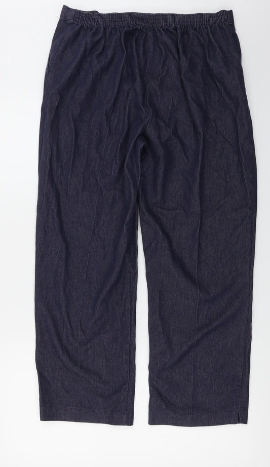 Preworn  Womens Blue   Trousers  Size 18 L23 in