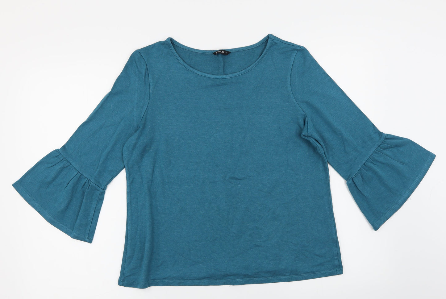 Roman Womens Green   Basic T-Shirt Size 14