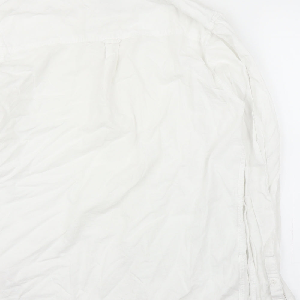 Topman Mens White    Button-Up Size L