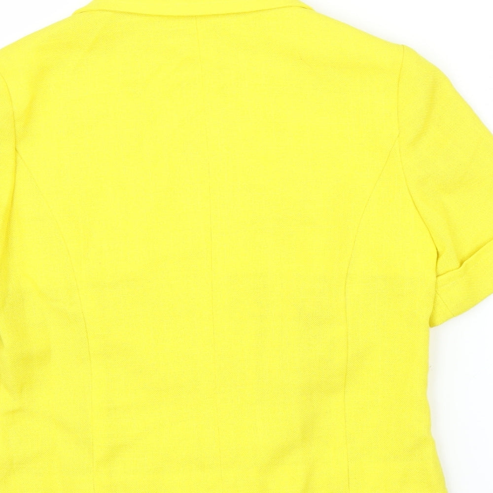 M&S Womens Yellow   Basic Blouse Size 12