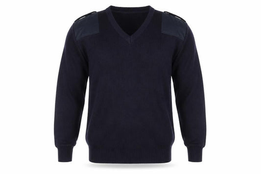 Economy Mens Blue  Knit Pullover Jumper Size L