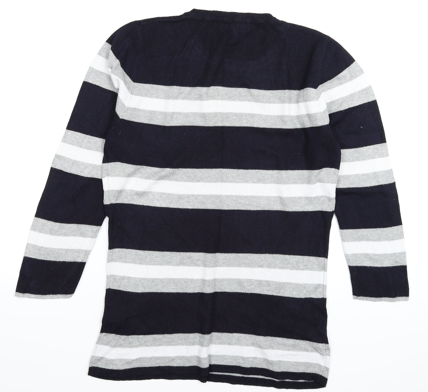 Red Herring Womens Multicoloured Striped Knit Pullover Jumper Size 14