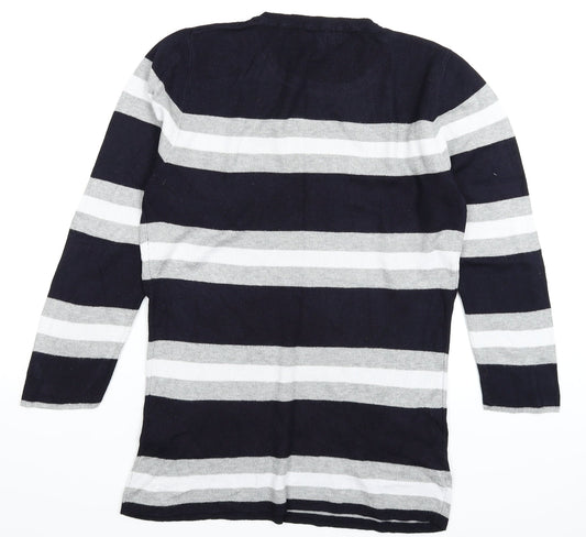 Red Herring Womens Multicoloured Striped Knit Pullover Jumper Size 14