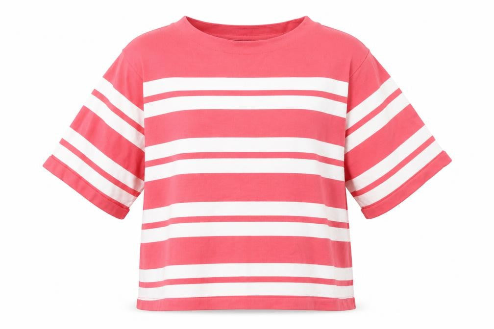 Marks & Spencer Womens Pink Striped Knit Pullover Jumper Size 12