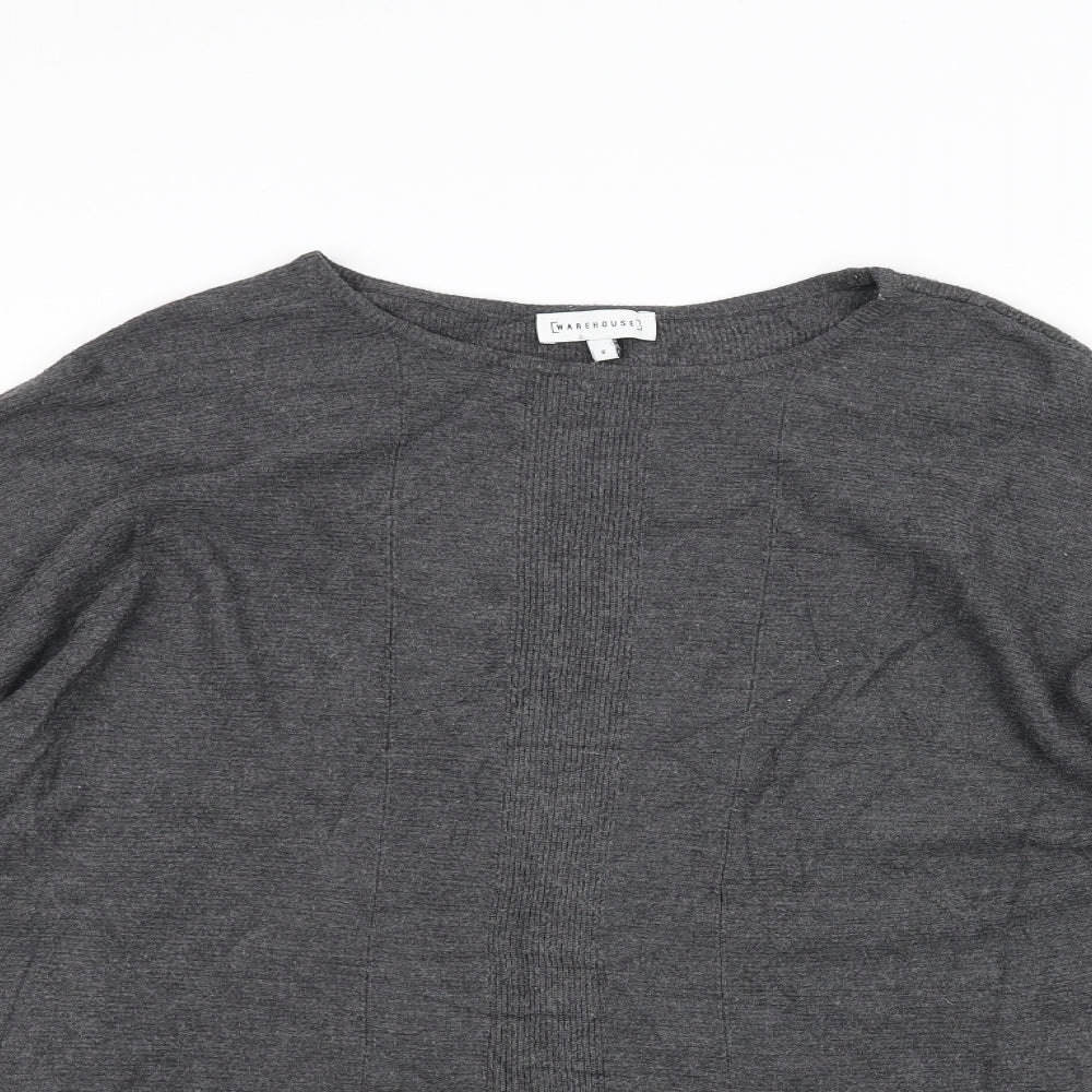 Warehouse Womens Grey   Pullover Jumper Size 6
