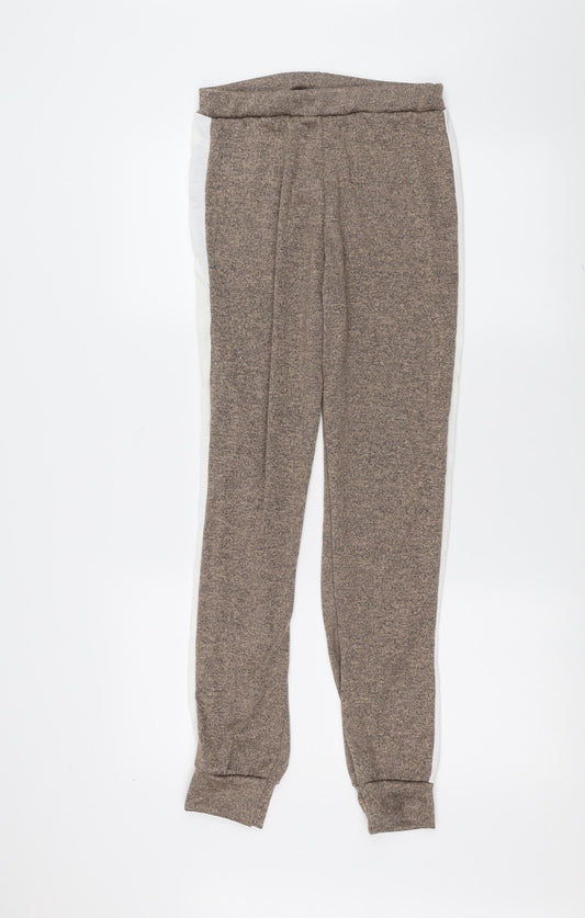 Boohoo Womens Brown   Trousers  Size M L26 in