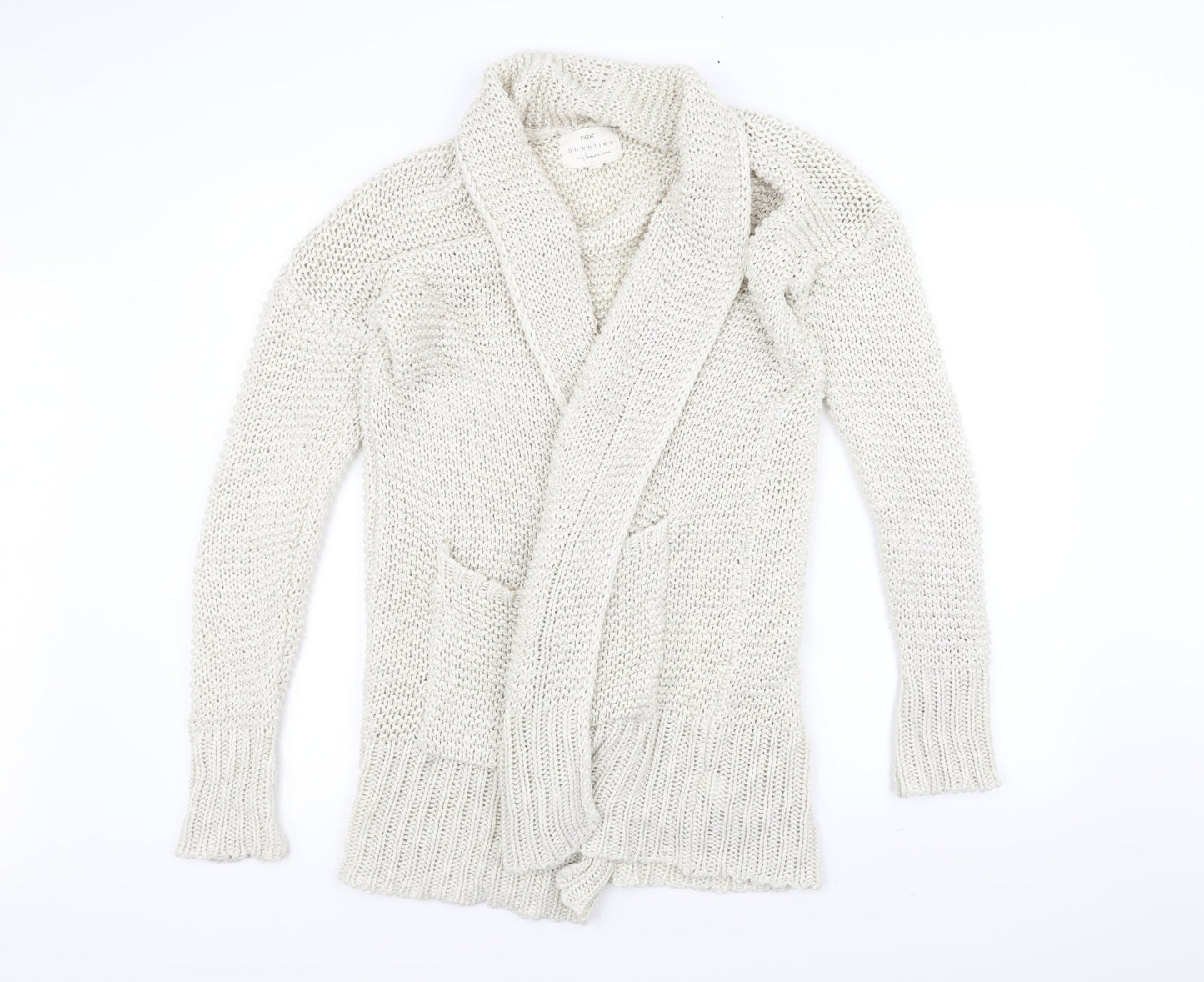 Preworn Womens White   Jacket Coatigan Size XS