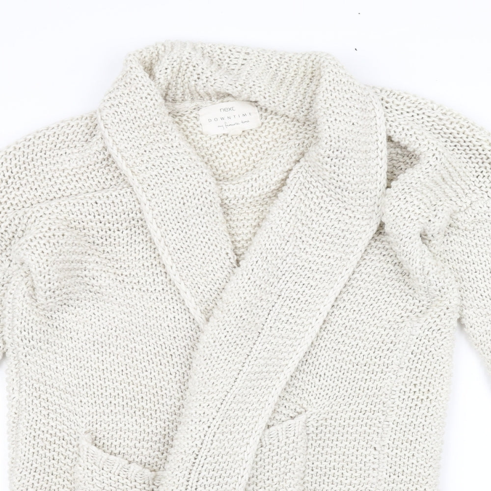 Preworn Womens White   Jacket Coatigan Size XS