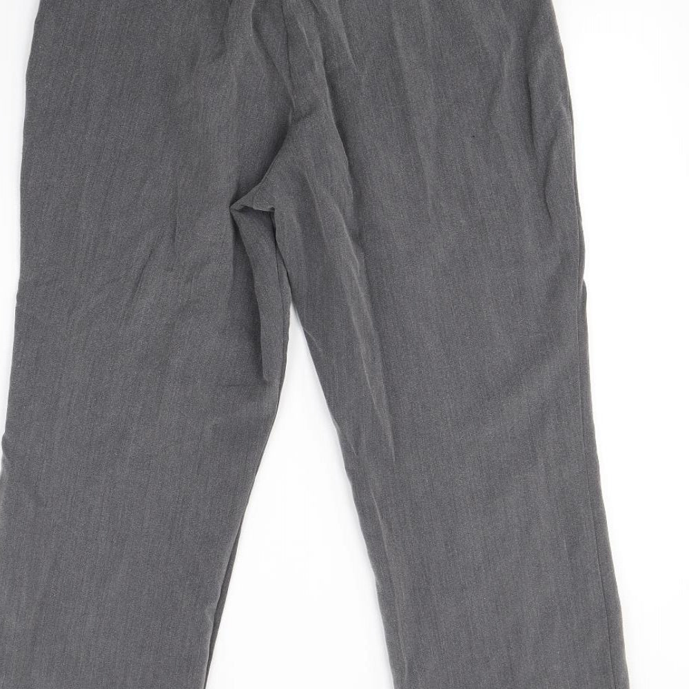 Bonmarché Womens Grey   Dress Pants Trousers Size 12 L28 in
