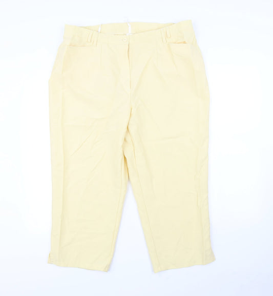 Preworn Womens Yellow   Trousers  Size 38 L21 in