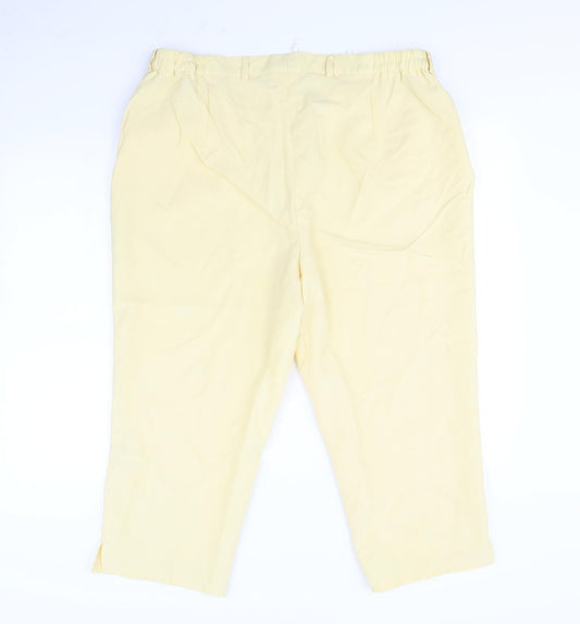 Preworn Womens Yellow   Trousers  Size 38 L21 in