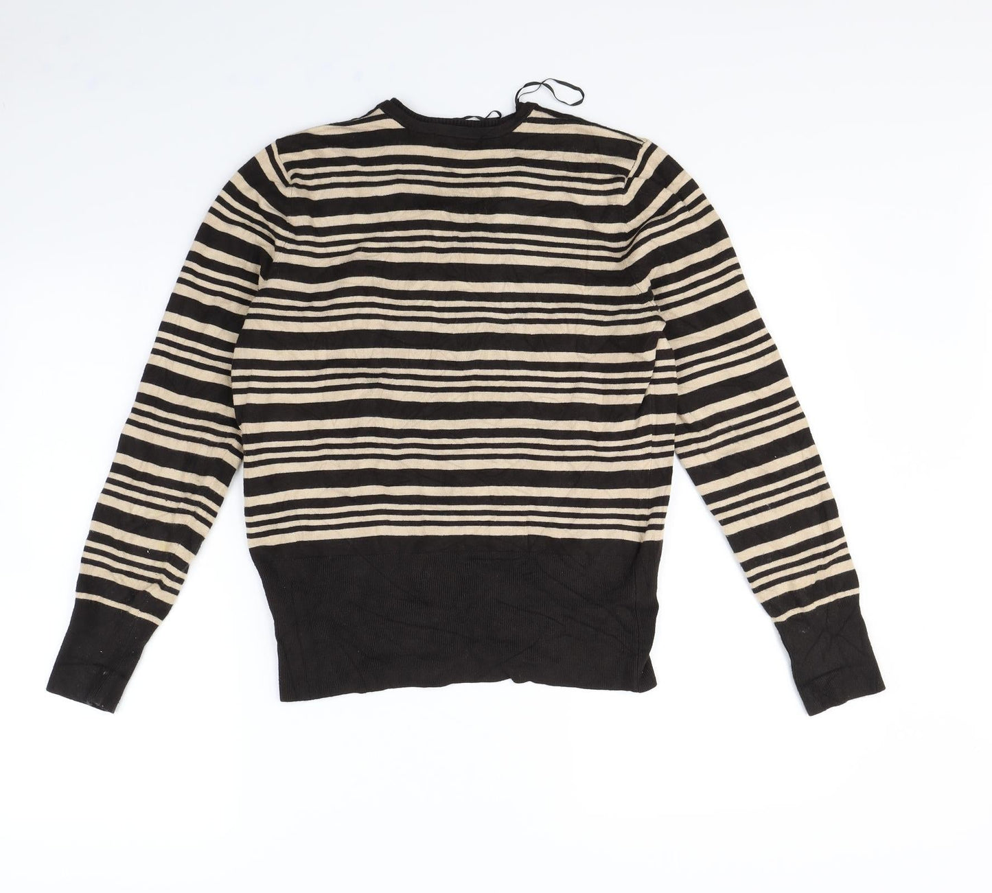 collection debenhams Womens Brown Striped  Pullover Jumper Size 16