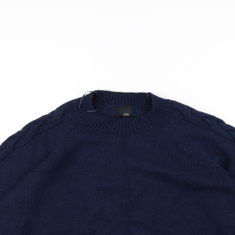 River Island Womens Blue   Pullover Jumper Size 6