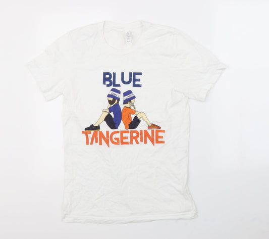 Canvas Mens White    T-Shirt Size S