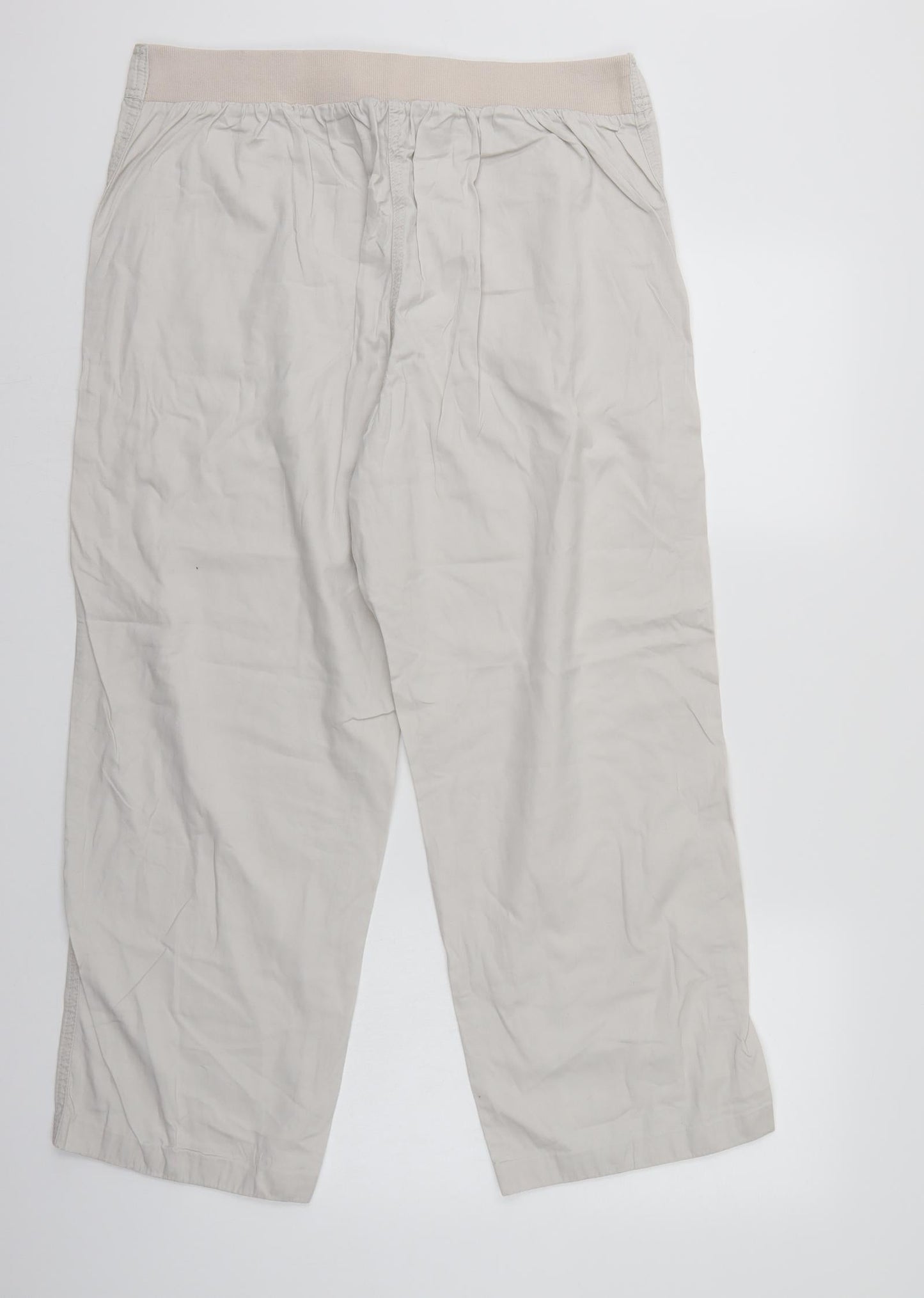 BM Womens Ivory   Trousers  Size 16 L26 in