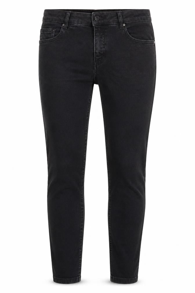 Dorothy Perkins Womens Black  Denim Straight Jeans Size 8 L25 in