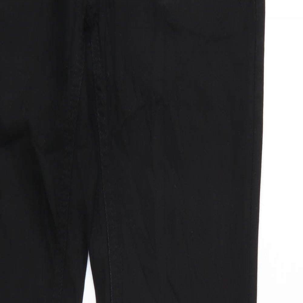 Review Mens Black  Denim Straight Jeans Size 26 L30 in