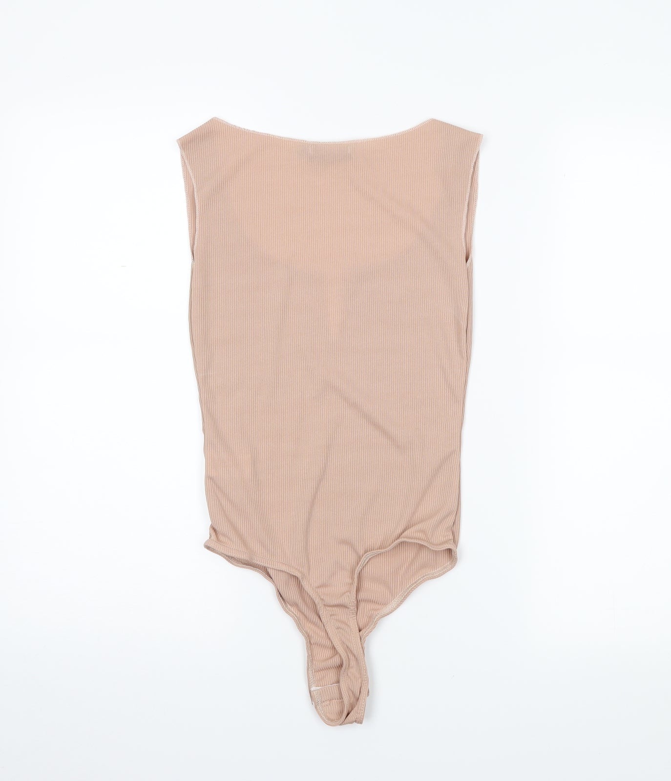 PRETTYLITTLETHING Womens Beige   Bodysuit One-Piece Size 6