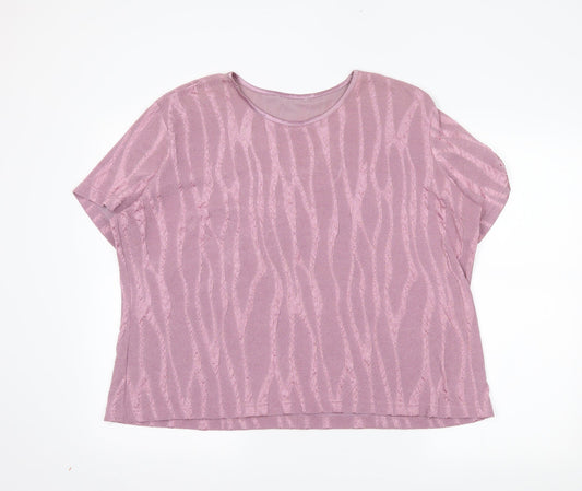 Bonmarché Womens Pink   Basic Blouse Size XL