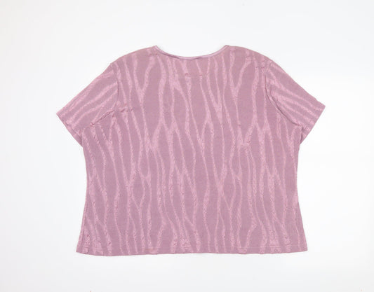 Bonmarché Womens Pink   Basic Blouse Size XL