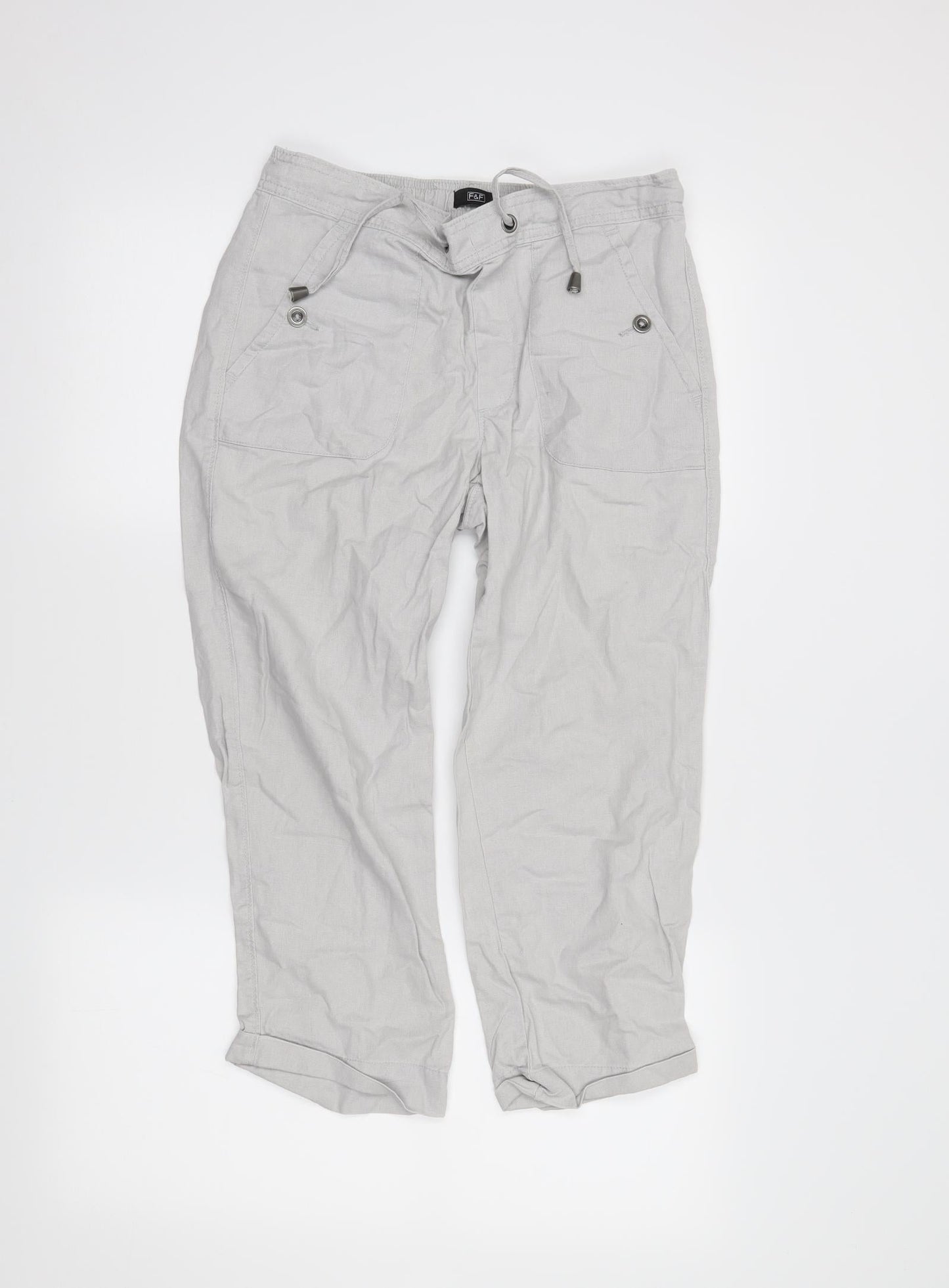 F7F Womens Grey   Bermuda Shorts Size 10