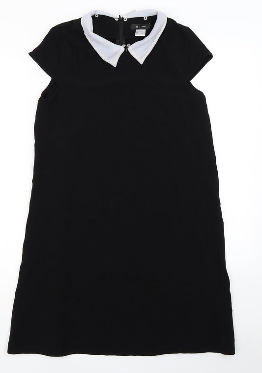 R. Womens Black   A-Line  Size 8