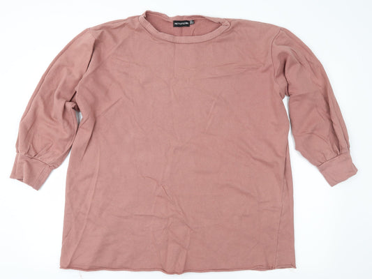 PRETTYLITTLETHING Womens Pink   Pullover Sweatshirt Size 6