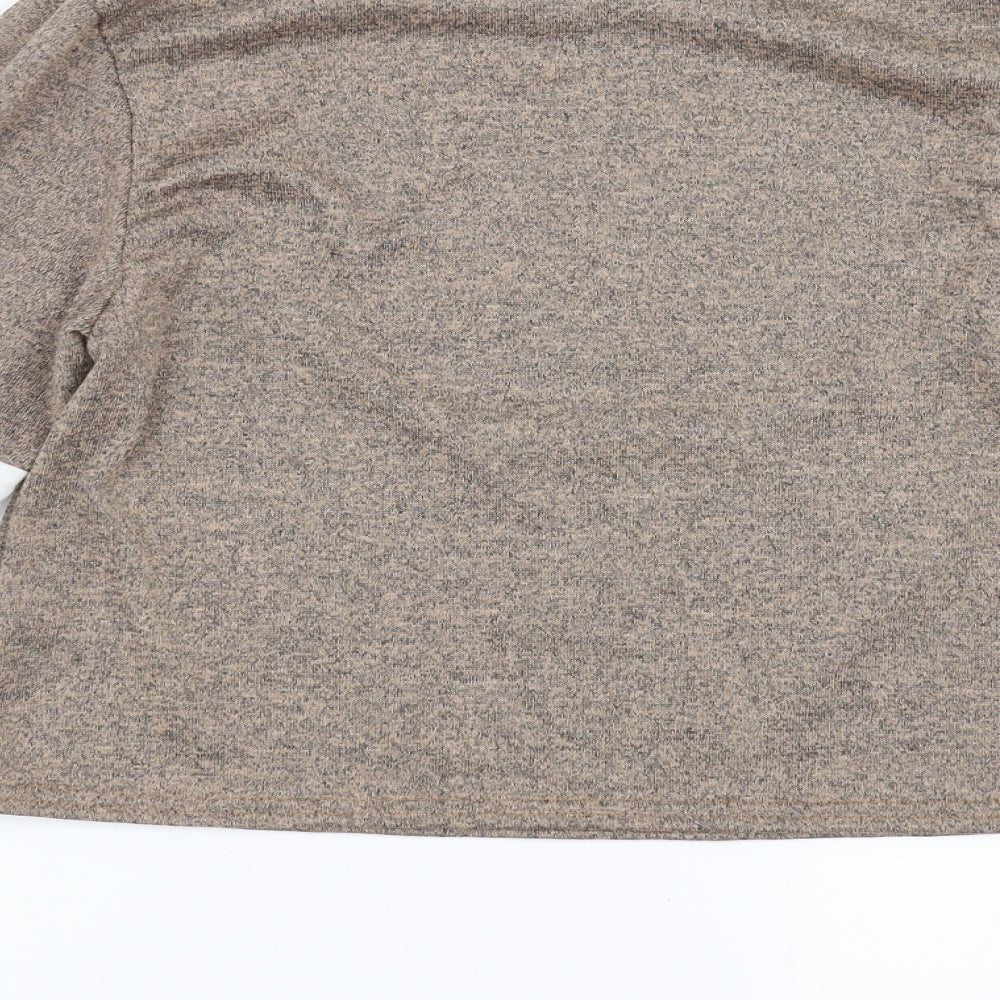 Boohoo Womens Brown   Pullover Jumper Size M