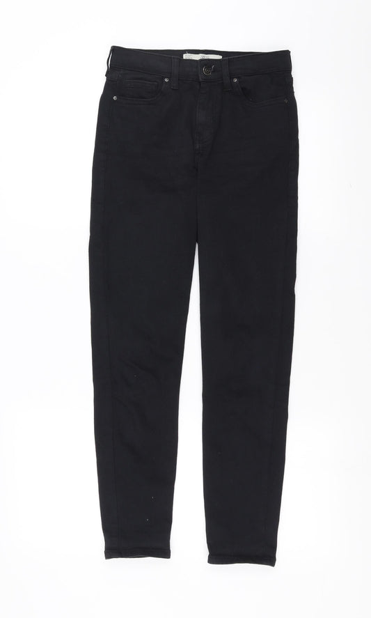 Topshop Womens Black  Denim Skinny Jeans Size 26 in L30 in