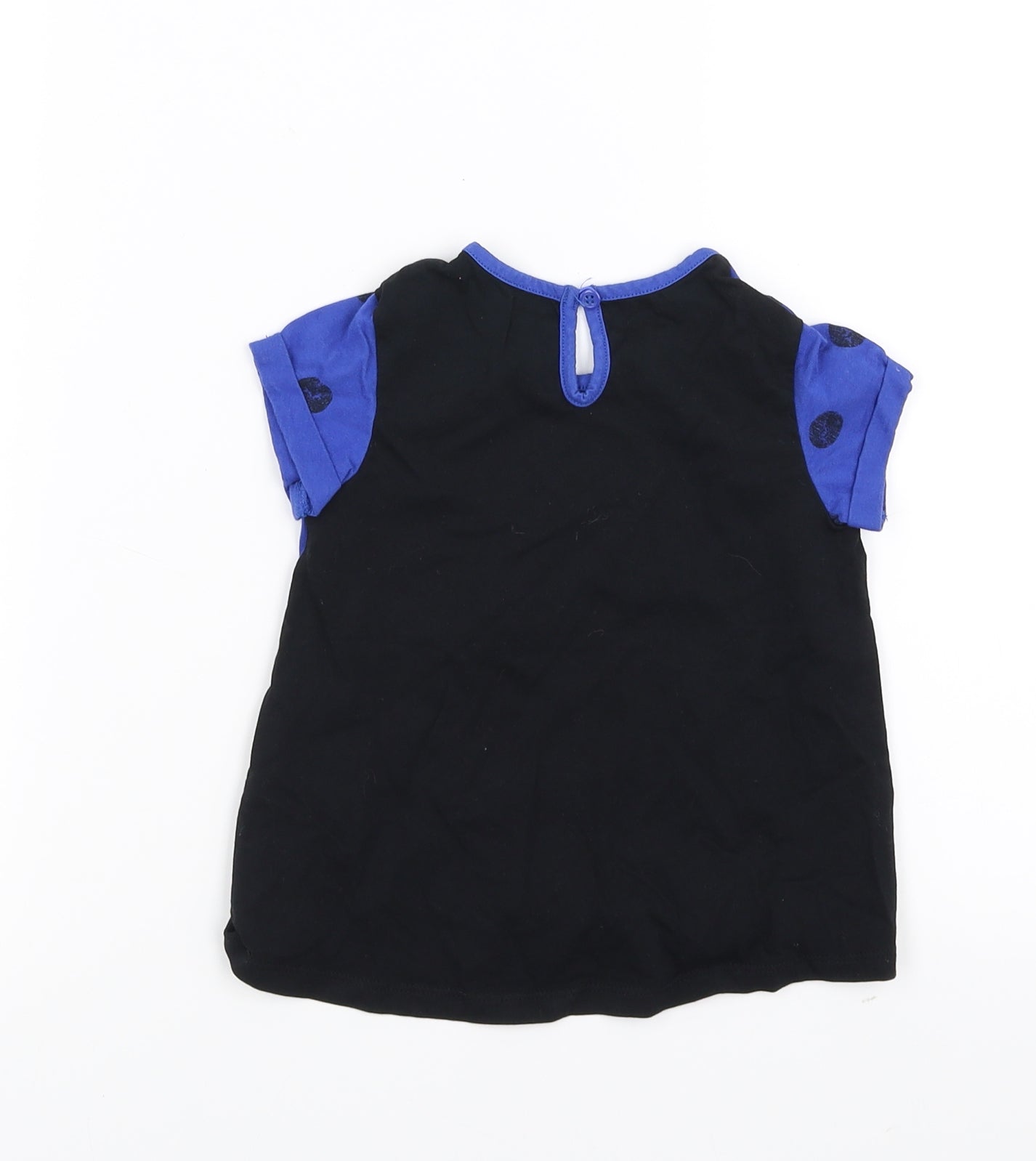 Matalan Girls Blue   Basic T-Shirt Size 18-24 Months  - you make me smile